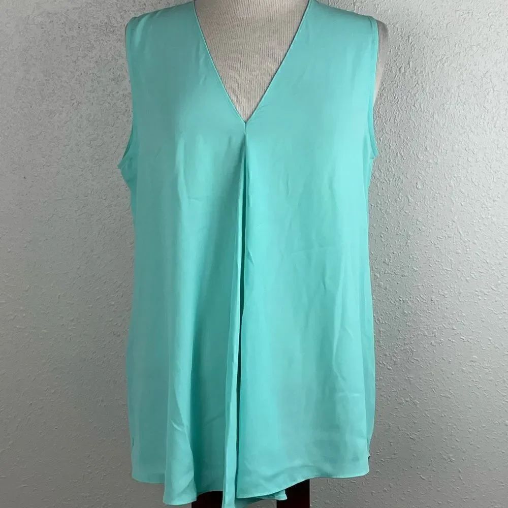 NWOT Milano Womens Light Teal Blouse Size M